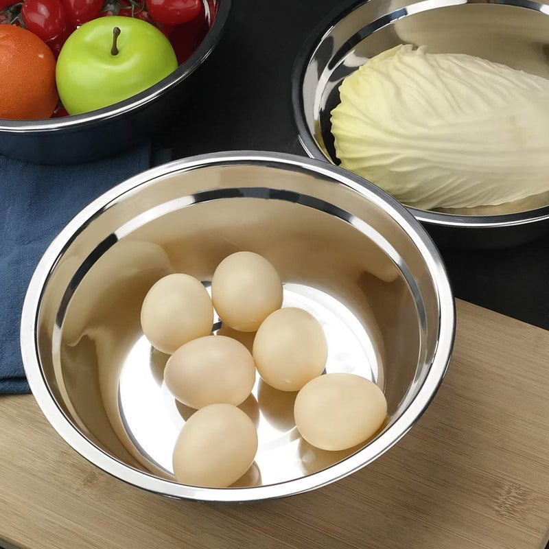 Fiazony 6-Pack Stainless Steel Mixing Bowl, Serving Bowls - Image 5